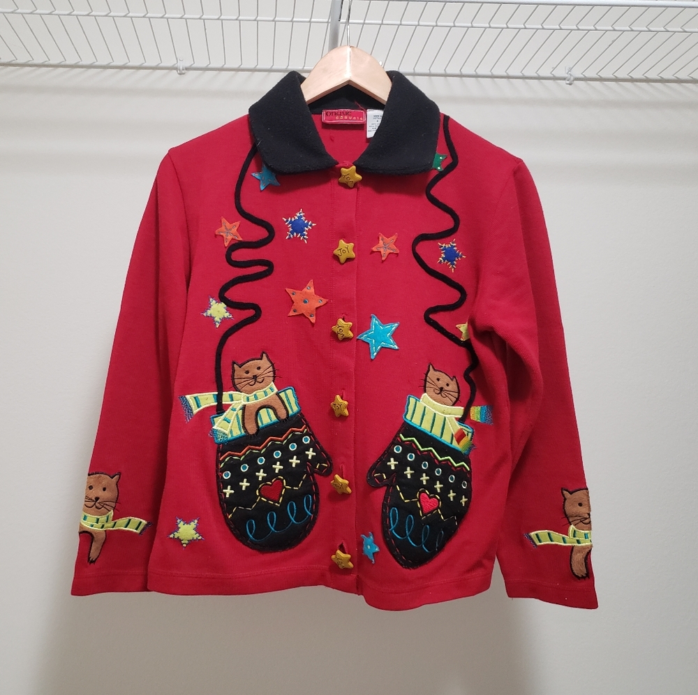 Christmas Cat Sweater Ugly Sweater